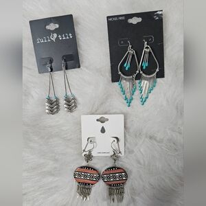 3 Pairs of Boho Earrings